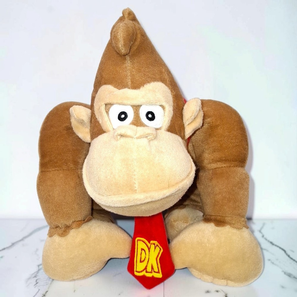 Nintendo Donkey Kong Plush 2016 Super Mario DK 9 Inch Stuffed Animal Toy Kidcore